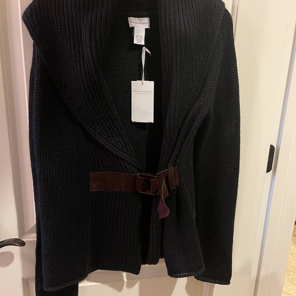 Soft Surrounding Sweater Black Size Medium